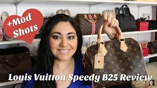 Louis Vuitton Speedy 25 Bandouliere Review [upl. by Oecam]