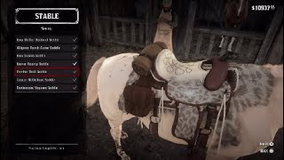 Red Dead Redemption 2 All Trapper Saddles Showcase [upl. by Bencion518]