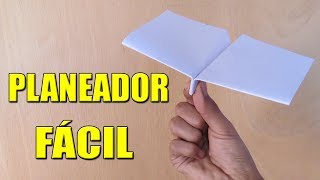 Como Hacer un Avión de Papel Planeador que Vuela Mucho y Lejos  How To Make Paper Plane [upl. by Sine]