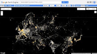 Google Earth Engine Tutorial Night Light NOAA Dataset  VIIRS [upl. by Ecargyram]