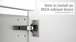 How to Install an IKEA Cabinet Door [upl. by Blum]