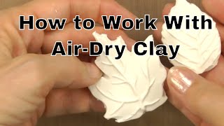 Beginners Guide to Air Dry Clay  Air Dry Clay Tutorial [upl. by Neufer]