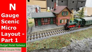 N Gauge Scenic Micro Layout  Part 1  Scenery amp Construction [upl. by Vevine]